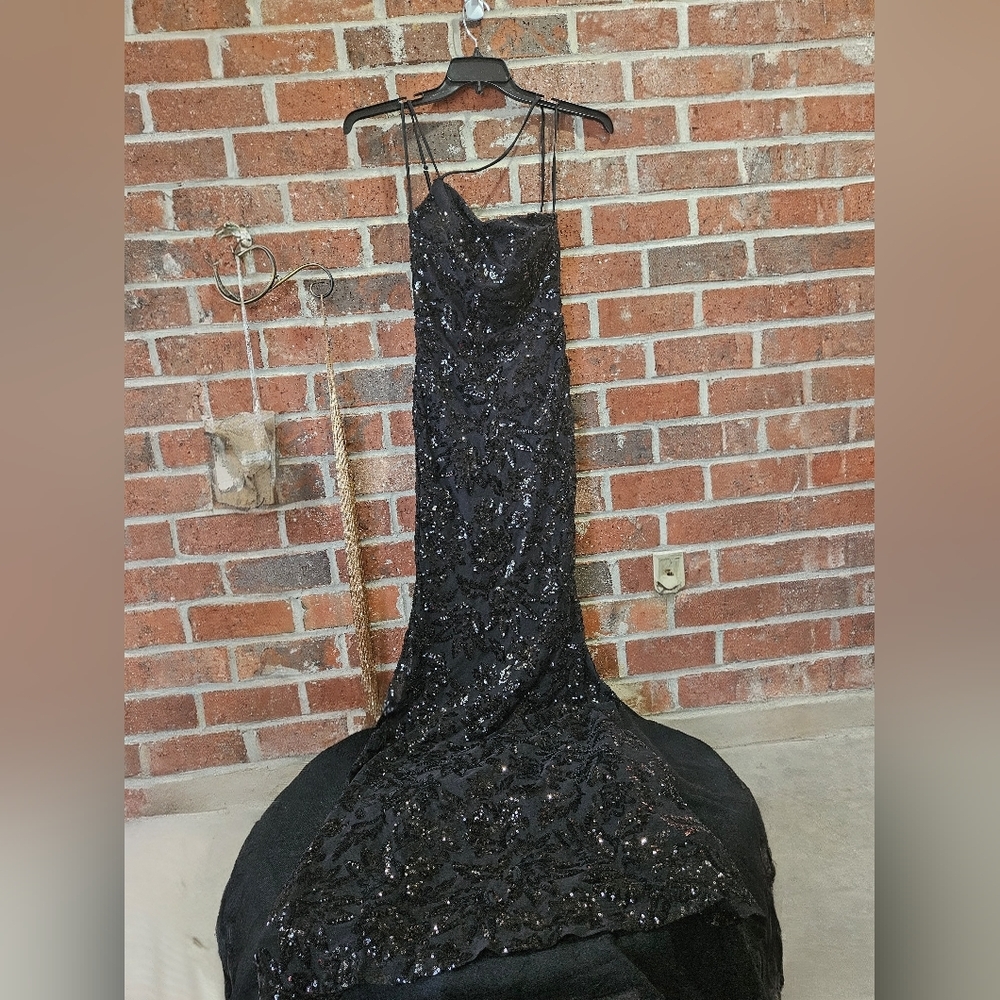 Windsor black sequined gown size 2 - Picture 2 of 7